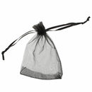 100 black Organza Wedding Favour Bags Jewellery Pouches 9cm x 12cm