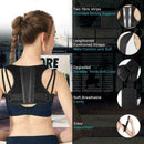 Unisex Black Adjustable Posture Corrector Back Brace Brace Support Belts D9Y6
