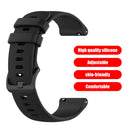 20mm Silicone Replacement Watch Band Wrist Strap for Polar Ignite (Black)