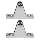 2 Pack 90 Degree Marine Boat Deck Hinge 2.32 x 0.67 inch,  Bimini Top Fitting
