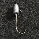 5pcs 2g Exposed Jigging Lead Round Head Barbed Hook Swinbait Fishing Tackle