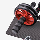 5-in-1 Ab Roller Wheel Workout Equipment Abdominal Exercise Home Gym Mat