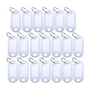white portable plastic key fob key tag ID labels 20 pieces F1O3