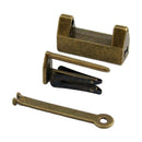 Retro Chinese Padlock Zinc Alloy Jewelry Box Lock With Key Collection