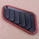 2pcs Black Car Decorative Air Flow Fender Intake Hood Scoop Bonnet Vent Cover