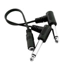 3.5mm 1/8" Stereo Female To Dual 6.35mm 1/4" TS Mono