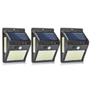 3pcs 100LED Solar Power Motion Sensor Wall Light Outdoor Garden Yard Lamp A