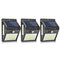 3pcs 100LED Solar Power Motion Sensor Wall Light Outdoor Garden Yard Lamp A