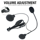 Motorcycle Helmet Headset with Mic 3.5mm Jack Wired MP3 Music Earphones