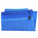 A4 Fabric Zip Portfolio Bags Filing Document Pencil Storage Holder, A4 Blue J4S6
