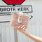 2pcs/set Clear Shoulder Handbags PVC Women Chain Crossbody Clutch (Pink) A