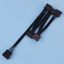 1Pc 4pin ide to 5-port 15pin sata power cable 18AWG wire for hard driveA1