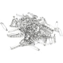 100 x Brooch Bar Backs Safety Pins Badge Fasteners For Jewellery Findings M M5C7