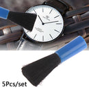 5pcs Jewelry Cleaning Brush Watch Lens Dust Rust Remover Removal Cleaner Tool