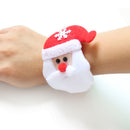 1pc New Christmas Santa Claus Snowman Dog Bear Plush Slap Bracelet OZ