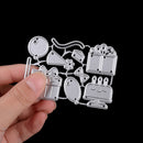 Gift cake Metal Cutting Dies Stencil Scrapbook Paper Cards Album Decor M&O