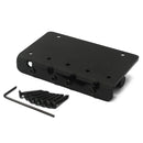 1 Set 4 Strings Electric Bass Bridge Tailpiece Hardtail Luthier Supply - Black