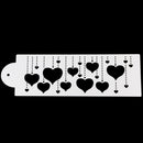 Hanging Heart Cake Stencil Fondant Designer Decorate Craft Cookie Baking Tool Z
