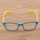 2PCS Kid's Stylish Eyeglasses Anti Eyestrain Silicone Frame Glasses Goggles