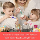 50Pcs Easter Plastic Easter Eggs DIY Easter Eggs Plastic Eggs + 8pcs Color Pens