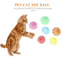 Cat Interactive Pet Playing Hollowed Bell Toys Training Scratch Rattle Ball