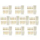 20 Kits 6.3mm Male Female Electronic Plug Connector Terminals 2Pin 4Pin