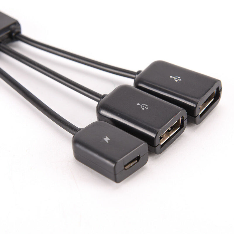 Multifunctional OTG Data Line Tablet Phone Micro usb Hub Splitter OTG Adapt MO