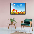 5D DIY Full Drill Diamond Painting Flowers World Cross Stitch Embroidery