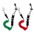 2x Elastic Kayak Canoe Paddle Leash Safety Secure Lanyard Coiled Cord Rope 140cm