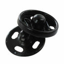Clothes Sewing 10mm Press Studs Buttons Fastener Black 50 Pcs A9L1