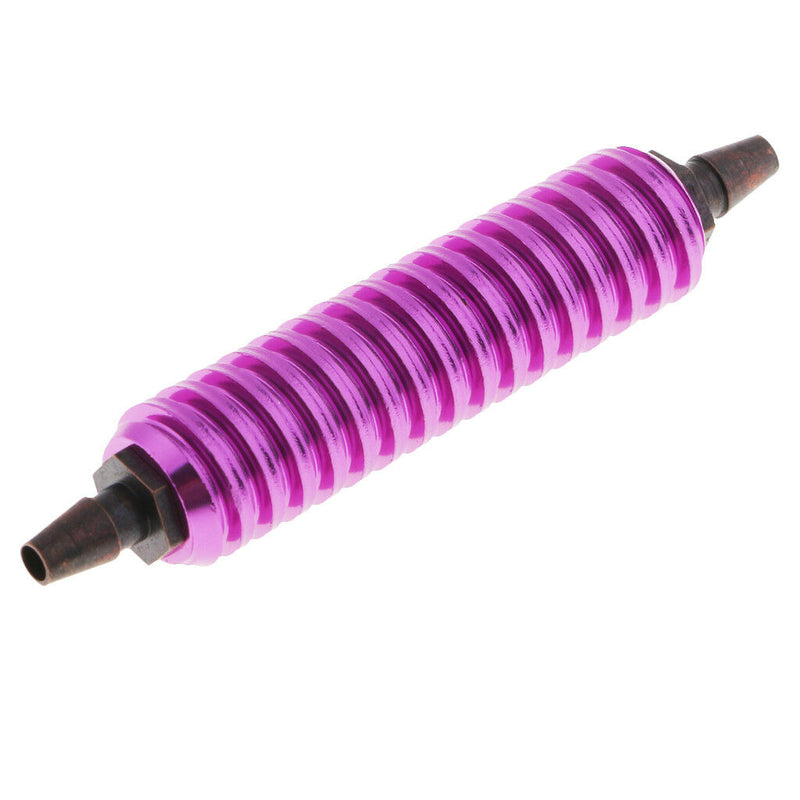 1/8 RC Nitrol Engine Fuel Tank Air Cooler Back Pressure Metal Purple for HSP