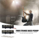 2pcs 4 Strings Electric Bass Pickup Amplifier Musical Instruments Accessories
