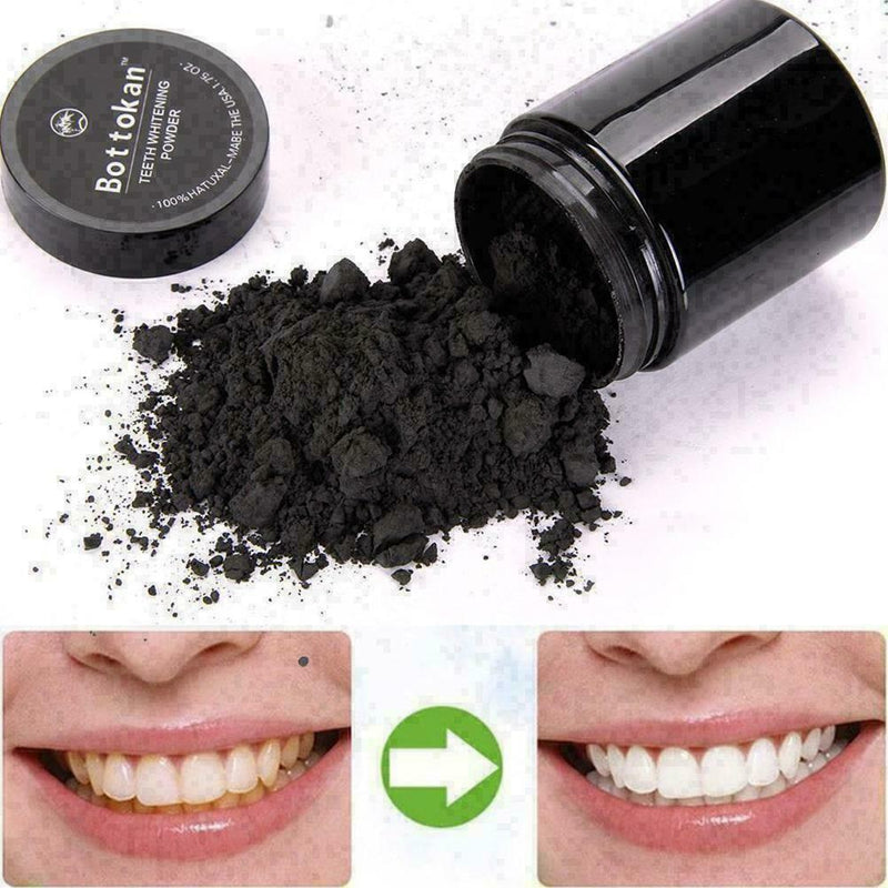 45g Teeth Whitening Powder Natural Organic Activated Charcoal Bamboo Toothp S6X9