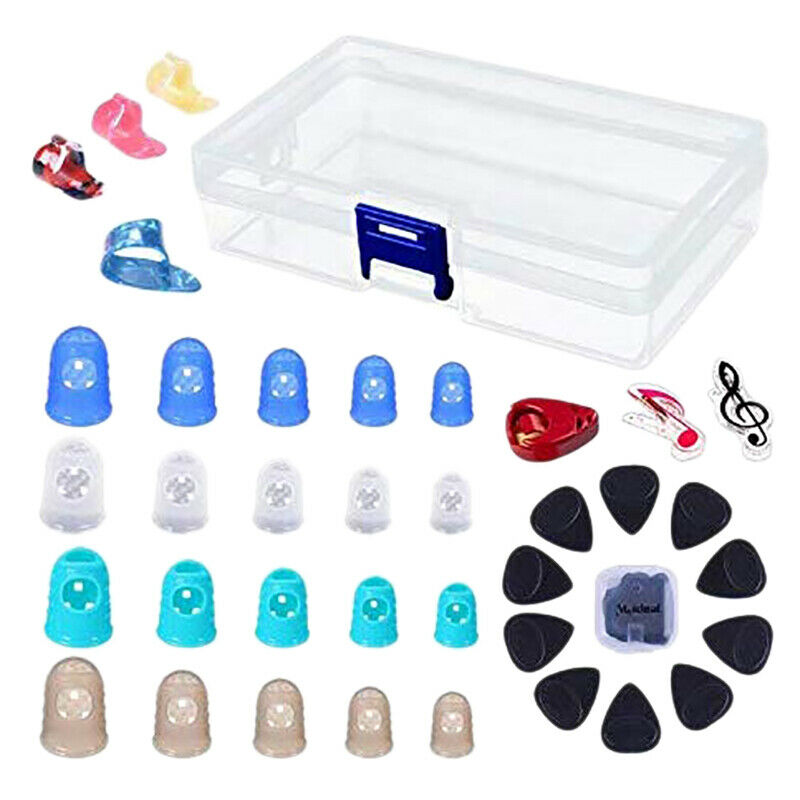 Guitar Accessories Kit Including 20PC Guitar Finger Protectors 10PC Standar