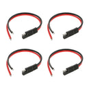4pcs 10AWG SAE Wire Harness Extension Connector For Car