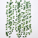 7 Packs Creeper Leaf Flowers Plastic Artificial Vine Wall Garden Decor Hanging