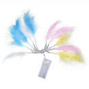 1.2m Length Warm White LED Light Strip with Feather Home Decoration Light