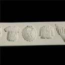 Baby Clothes Silicone mold fondant mold cake decorating tools chocolate mould JR