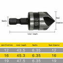 Carbon Steel 90 Degree 3PCS/Set Chamfering Drill Five-Blade Chamfer Drill awdd