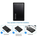 2.5 inch Hard Disk Mobile Case USB 3.0 to SATA HDD SSD Enclosure (Black)