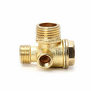 3-port Zinc Alloy Air Compressor Check Valve Central Pneumatic Valves Thread New