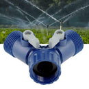Garden Water Tap Splitter Adaptor Quick Thread Hose Pipe Connector-Adapter2-Way-