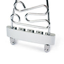 Short Trapeze Tailpiece 4-string Guitar Bridge For  Guitars Chrome