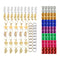 130x Hip-Hop Hair Braid Rings Accessories Dreadlocks Metal for Braiding DIY