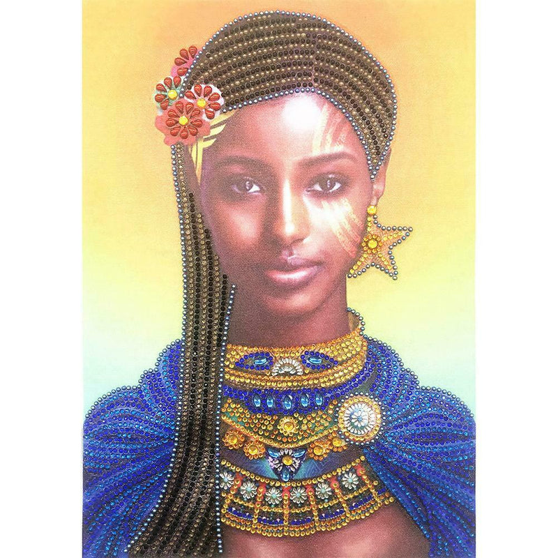 5D DIY Special Shaped Diamond Painting Girl Cross Stitch Mosaic Craft Kits