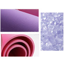 2x Non-Slip Yoga Mat Portable Fitness Exercise Cushion for Pilates Picnics