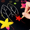 Scratch Pictures - Sheets - Colorful DIY Art Paper for Kids to Craft (10 Pi R1J7