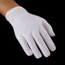 5 Pairs White Cotton Gloves Khan Cloth Quality Check Warm Rituals Play Glov T9Y1