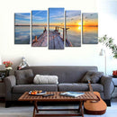 5PC Modern Canvas Print Wall Art Painting Deco Sunset Scenery Picture Gift S