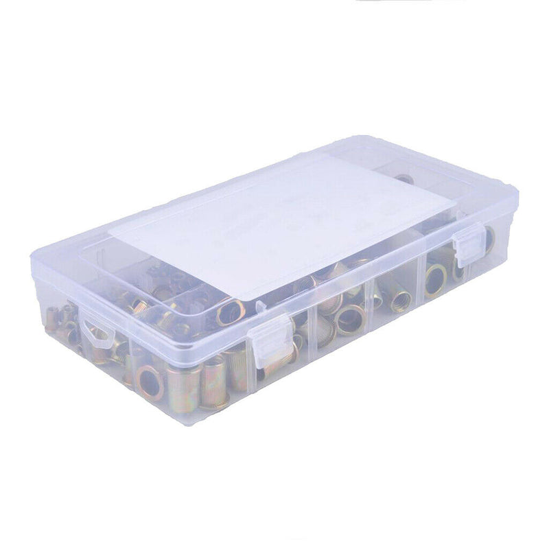 105 Pairs M4-M12 Rivnuts Blind Nutserts Threaded Rivet Nuts Carbon Steel